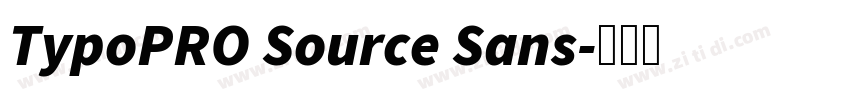 TypoPRO Source Sans字体转换